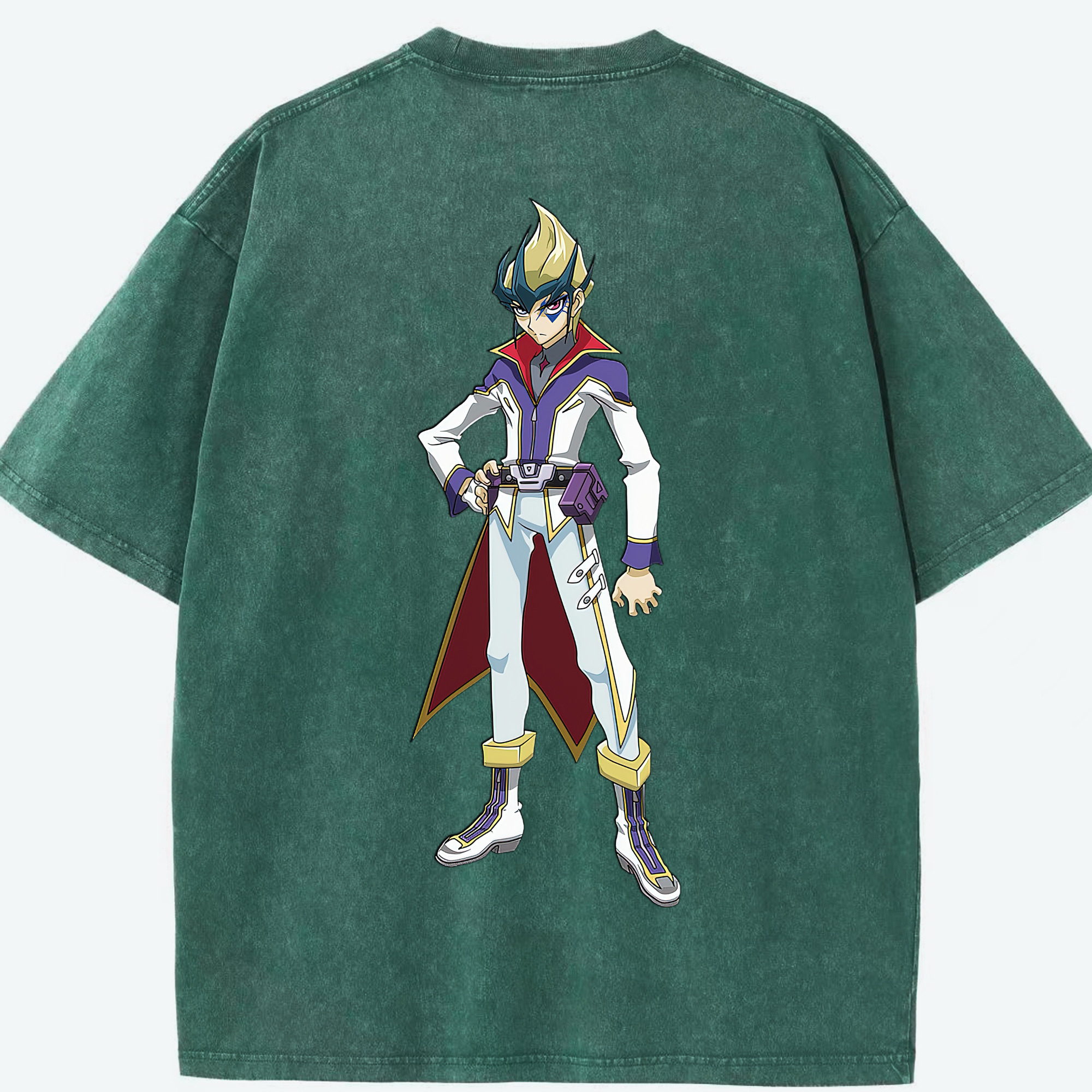 （画像用） 遊☆戯☆王 Yu-Gi-Oh! 綿100% ヴィンテージ風 半袖Tシャツ（背面プリント）